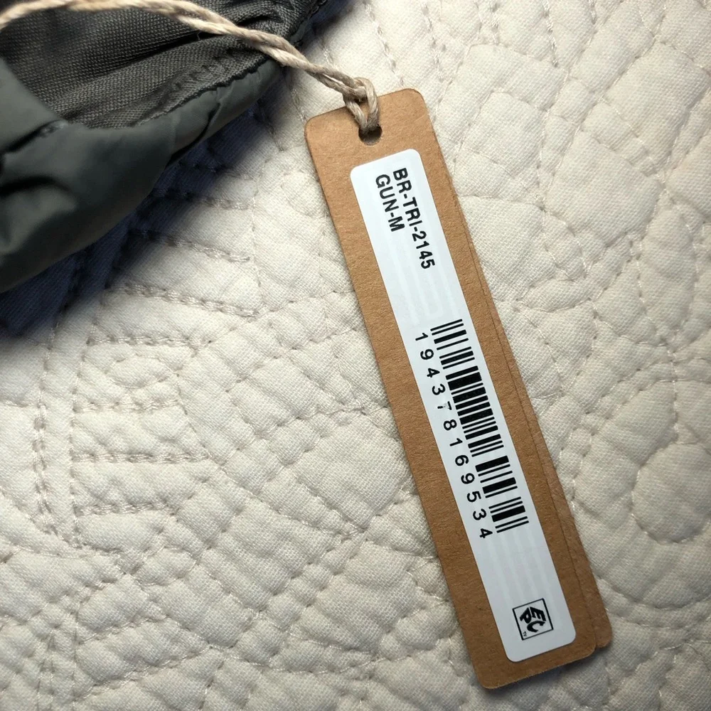 SKIMS NWT Gunmetal Quilted Triangle Bralette Size Medium - Picture 9 of 13